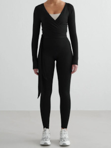 Aimn: Shape Seamless Wrap Long Sleeve