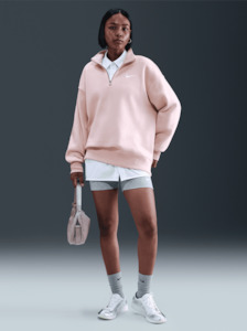 Nike: Sportswear Phoenix Fleece Oversized 1/4-Zip Long Sweatshirt