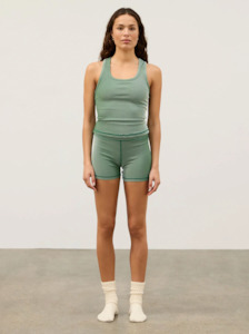 Zulu Zephyr: Stripe Rib Racer Back Tank