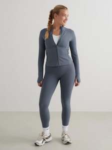 Aimn Sale: Stormy Blue Sense Zip Jacket