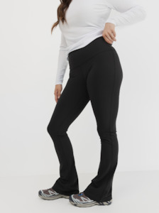 Womens Training: Mellow Flare Longline in Black