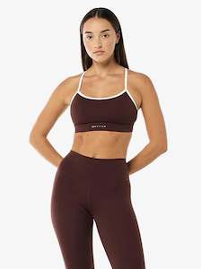 Signature Sports Bra in Mahogany