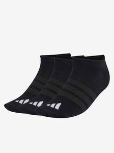 Adidas Performance: Thin&Light Sportswear No Shock Socks 3 Pair Pack Unisex