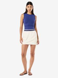 P E Nation: Avant Mini Skirt in Whisper White