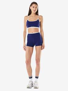 Fundamental Sports Bra in Bright Navy & Whisper White