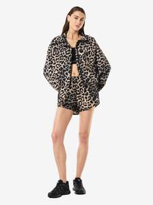 P E Nation: Shield Jacket in Leopard Print