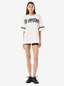 P E Nation: Frontline Oversize Tee in Whisper White