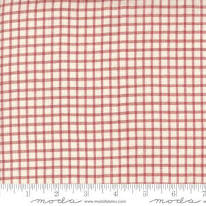 French General Woven Ginghams Garance Pearl ¼ " Check