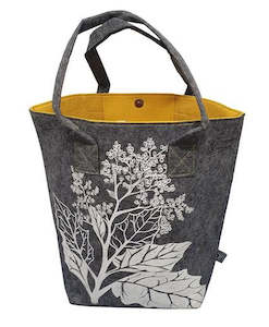 Bags And Purses: Rangiora Grey and Yellow Shoulder Tote Bag