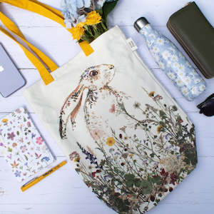 Bags And Purses: Museum & Galleries Wildflower Hare Organic Tote