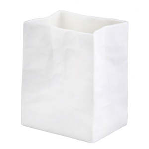 Rader Design: Small Porcelain Bag Vase