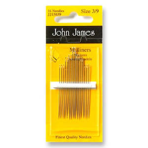 John James Straws/Milliners Needles 3/9