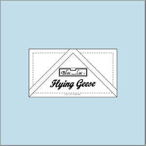Bloc Loc Rulers: Bloc Loc Flying Geese 2 ½" x 5" Ruler