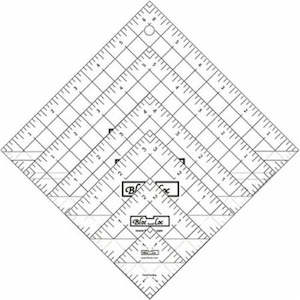 Bloc Loc Rulers: Bloc Loc Half Square Triangle 6 piece set