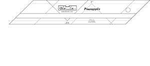 Bloc Loc Rulers: Bloc Loc Pineapple Ruler ½" and 1" Finished