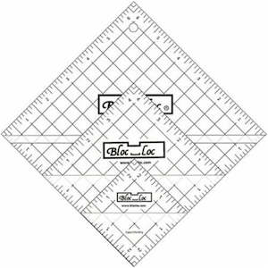 Bloc Loc Rulers: Bloc Loc Half Square Triangle 3 piece set