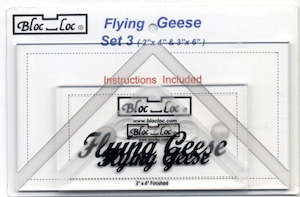 Bloc Loc Rulers: Bloc Loc Flying Geese Set 3