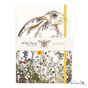 Wildflower Hare Lined Elastic Band Journal