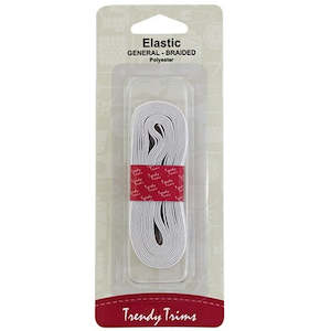 Elastic White 3mm (5 metres)