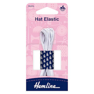 Elastic: Hat Elastic White (4 metres)
