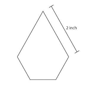 2" Jewel Paper Pieces x 100 pcs