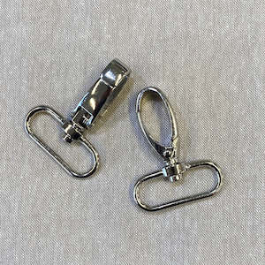 Bag Making Supplies: Silver Swivel Lobster Clasp 38mm (1.5")