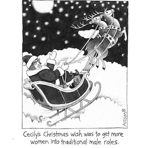 Cecily: Cecily's Christmas Wish Tea Towel