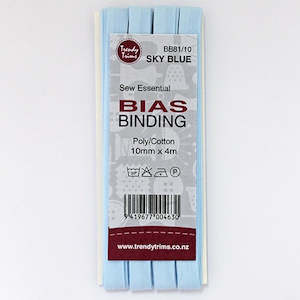 Bias Binding: Bias Binding - Sky Blue 10mm x 4m
