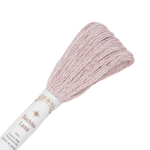 Sashiko Threads: Olympus Sashiko Lamé Thread SL5 Light Pink