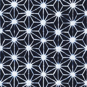 Blue Fabric: Shibori Blues Main in Navy