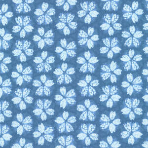 Shibori Blues Cherry Blossoms Blue