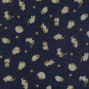 Neko Cats on Indigo