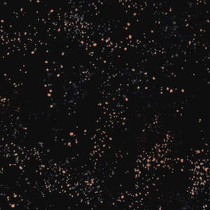 Black Fabric: Speckled Metallic - Black