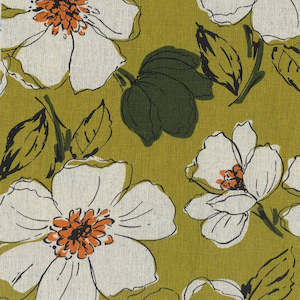 Black Fabric: Narabi Chartreuse