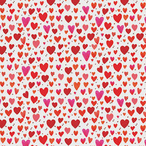 Purrfect Cats Playful Hearts Pink/White