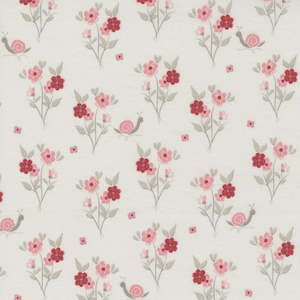 Red Fabric: The Flower Farm Flower Garden in Lily