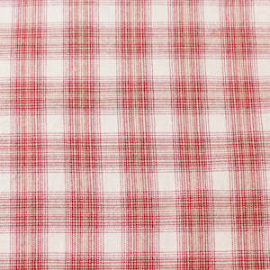 Japanese Yarn Dyed Square Plaid in Red