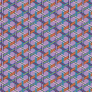 Purple Fabric: Swatch Book Wicker Weave in Lilac