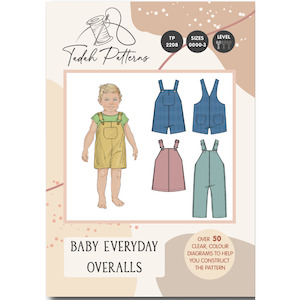 Tadah Patterns: Tadah Patterns - Baby Everyday Overalls