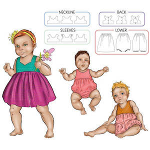 Tadah Patterns: Tadah Patterns Baby Tea Party Dress