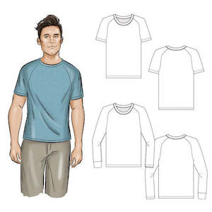 Tadah Patterns: Tadah Patterns - Men's Raglan Tee