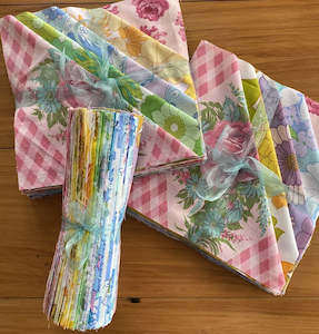 Vintage Sheets: Vintage Sheet Layer Cake 49 Pieces