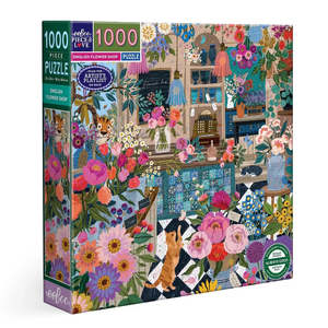 Jigsaw Puzzles: Eeboo English Flower Shop 1000pc Puzzle