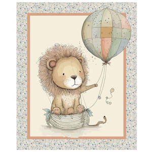 Cot Panel - Lion