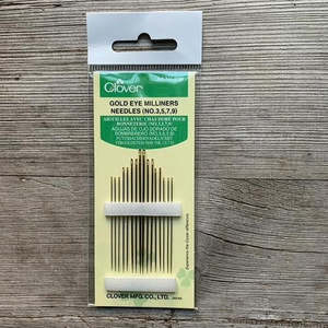 Clover Gold Eye Milliners Needles 3/9