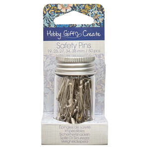 Safety Pins in Jar