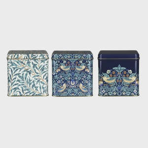 William Morris Strawberry Thief Caddy Tin