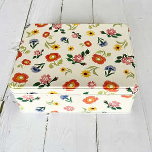 Poppies & Pinks Rectangular Tin by Emma Bridgewater