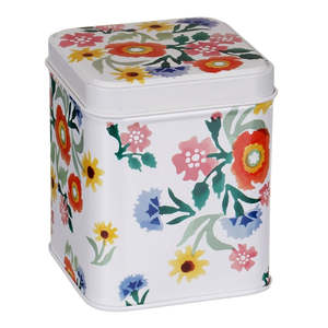 Tins: Poppies & Pinks 100gm Tea Caddy Tin by Emma Bridgewater