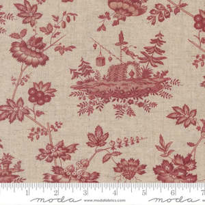 French General: Fleur de Paris Mochi Linen Jardinage in Pearl - Garance
